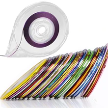 40 шт смешанные наклейки с золотой и серебряной нитью и 1 бокс с подачей пакетов держатель для дизайна ногтей Маникюрные украшения Профессиональный набор для ногтей YY-0265