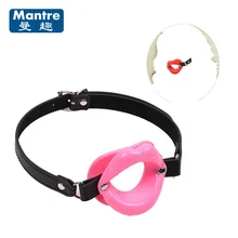 Fetish Lip Shape Flirting Rubber Bondage Mouth Gags Sex Toys for Women Men Gay Oral Sex Ring Penis Plug Adult Games