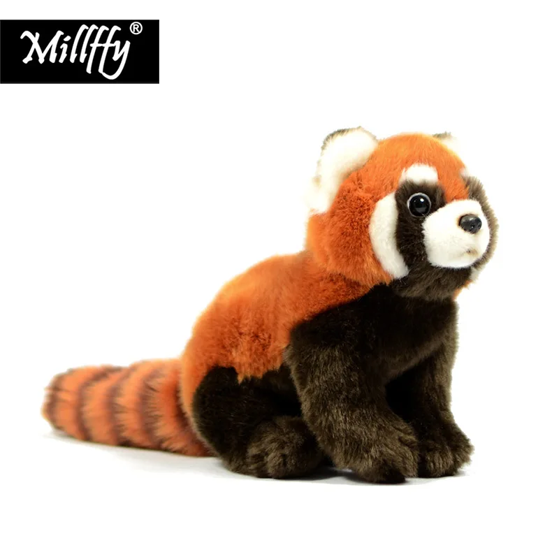 

Millffy Peluche Stuffed Animal Realistic Toy Plush Red Panda Bear Cat Lifelike Soft Toys Plush Lesser Panda Plushy Doll for Kids