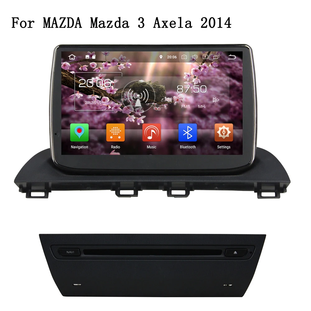 

Android 8.0 Eight core Car DVD Player Head Unit For Mazda 3 Axela 2013 2014 GPS Navi WiFi Mirror link RAM 4GB 32GB Nand Flash