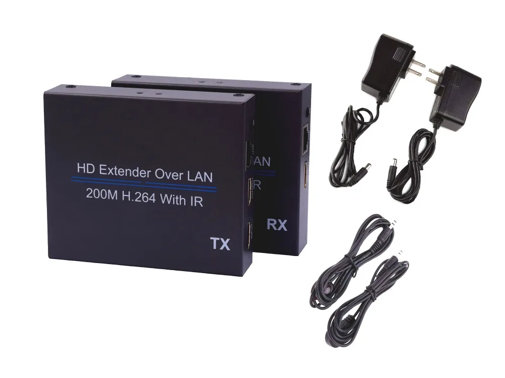 Удлинитель HDMI по IP/TCP UTP/STP CAT5e/6 Rj45 LAN сети 1080p 200 м как сплиттер передатчик приемник с