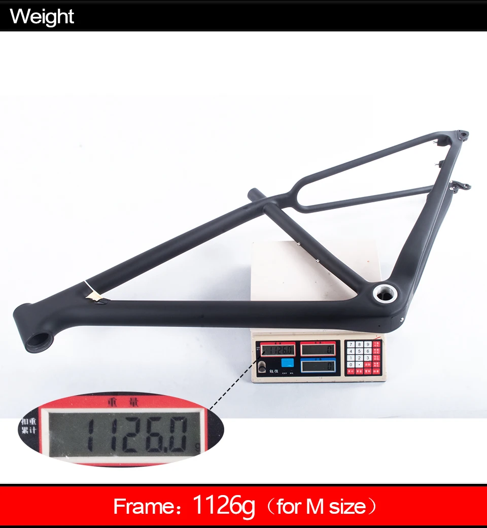 Top Full Carbon BOOST Frame 29er Bicycle Mountain Frameset 148*12 Boost Bike Frame matt/glossy BSA Frame 21