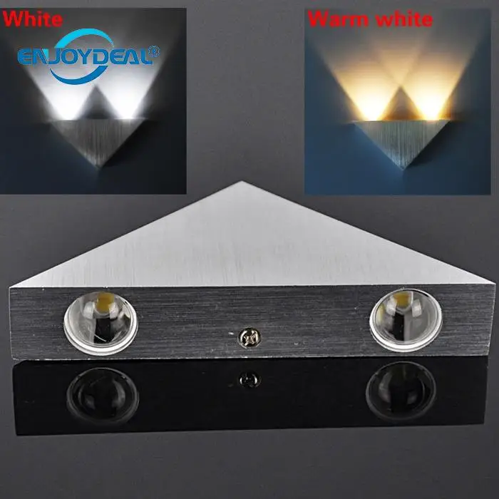 3W Aluminum LED Wall Lamp Triangle Stair Wall Light Spot Lamp Modern Pathway Bedroom Sconce Lighting AC 85~265V