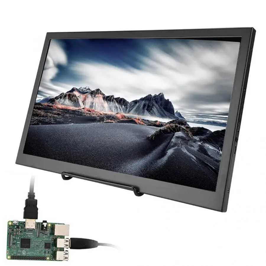 Ультратонкий Монитор 15 6 дюйма 4K 3840*2160 UHD широкоугольный WLED IPS экран для Raspberry Pi