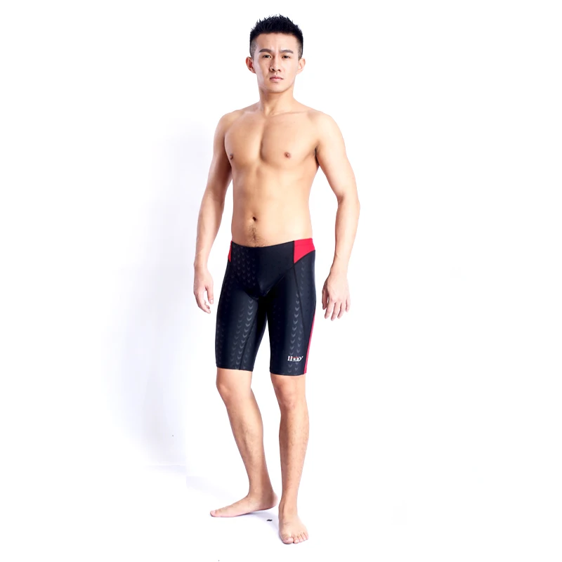 

Professional Swimsuit Men Competitive Swim Trunks Shark Skin Swimwear Brand swimming trunks Men 2019 swimming Shorts Plus Size