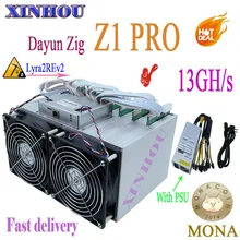 Dayun mining ZIG MINER Z1PRO 13GH/s Lyra2REv2 Asic miner с БП MONA ORE XVG STAK Mining лучше чем Z1+ Antminer S9 A9 Z11 Z9