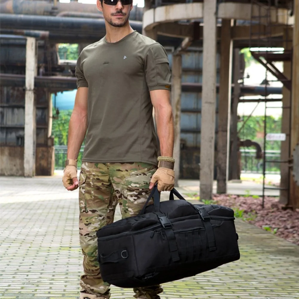 60L двойной Применение рюкзак Открытый Для мужчин Для женщин спортивная сумка военно-тактические сумки Пеший Туризм Кемпинг