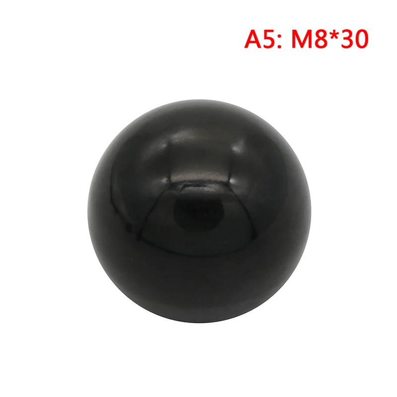1 шт. M4/M5/M6/M8/M10 резьба черный пластиковый зажим медный сердечник ручка шариковая головка зажимные гайки ручка - Цвет: A5