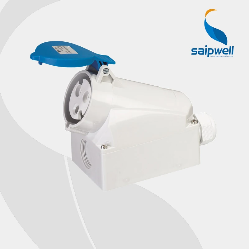 

2014 New Hot Sell waterproof male and female 3pins industrial plug and socket 230V 32A