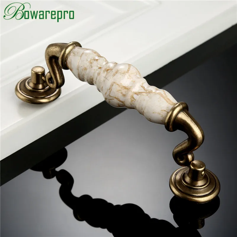 Bowarepro 110mm Ceramic Door Knobs Handle Pull Kitchen Cabinet