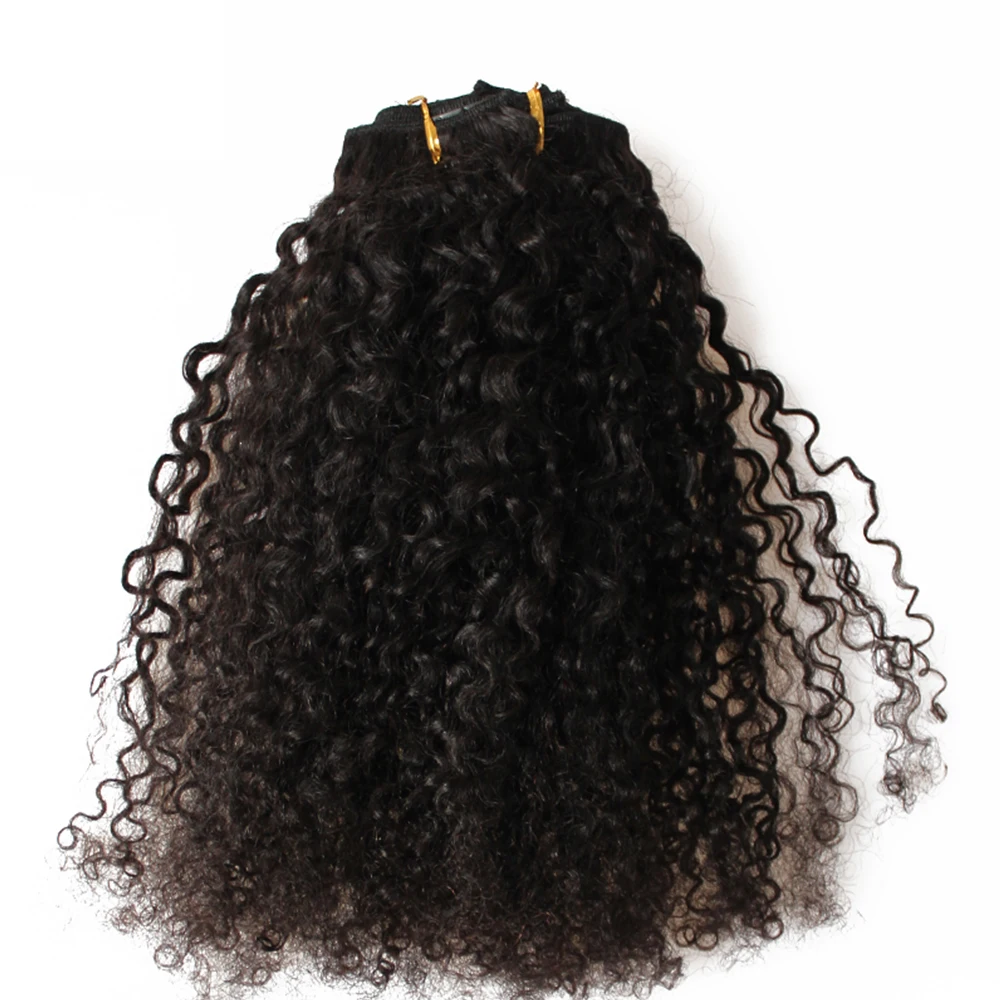 do cabelo humano 7 pçs 120 grams conjunto cara remy cabelo