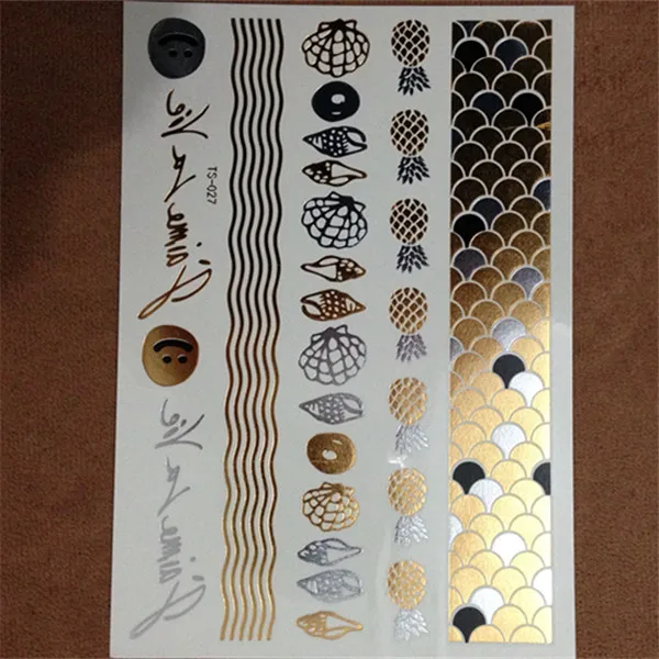Scale Gold Metallic Shiny Tattoo Taty DIY Temporary Taty Flash Tattoos Metal Bling Tatouage Body Art Sex Products Stickers Scale Gold Metallic Shiny Tattoo Taty DIY Temporary Taty Flash Tattoos Metal Bling Tatouage Body Art Sex Products Stickers