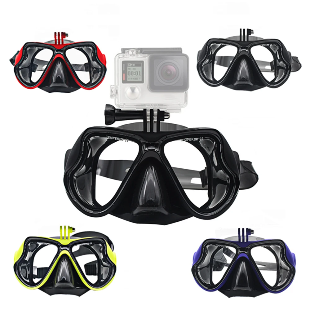 Tempered Glass Diving Snorkeling for Gopro Scuba Mask Adult Silicone