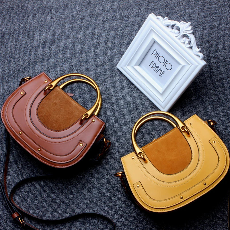 Nevenka Geniune Leather Shoulder Bag Female Saddle Bag Ladies Vintage Crossbody Bag 14