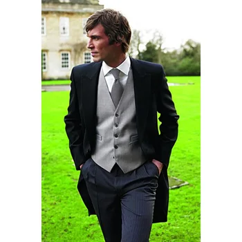 

Costume Homme Custom Made Ashion Style Custom-tailor Groom Tuxedos Bridegroom Best Man Suits Wedding Men (jacket+pants+vest)