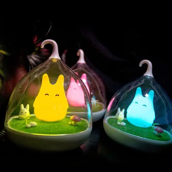 

Lovely Birdcage LED Night Lamp Totoro Cute Portable Touch Sensor USB Rechargeable LED Lights Lamps Baby Bedroom Sleep Lighting
