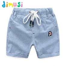 DIMUSI/хлопковые шорты в полоску с принтом для мальчиков; Летние трусы; шорты на завязках; Детские шорты; BC119