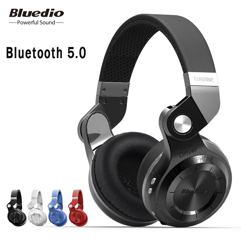Goede Originele Bluedio T2S Bluetooth Hoofdtelefoon Met Microfoon Draadloze Headset Bluetooth Fodable Voor Iphone Samsung Xiaomi Hoofdtelefoon