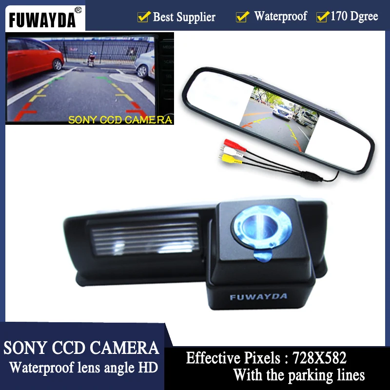 FUWAYDA Car Parking 4.3" Color TFT LCD Car Camera Monitor