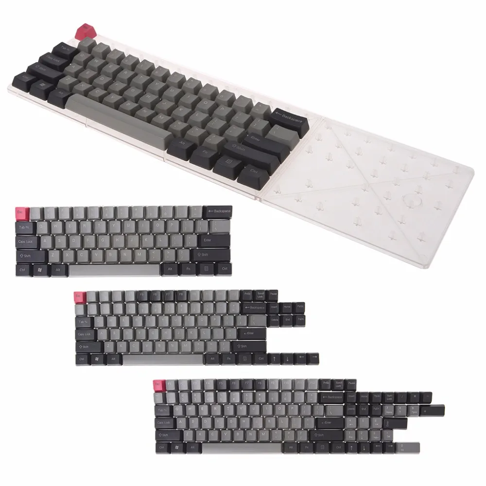 Черный, серый цвет смешанный Dolch толстые PBT 104/87/61 ключ Шапки OEM профиль ключ Шапки