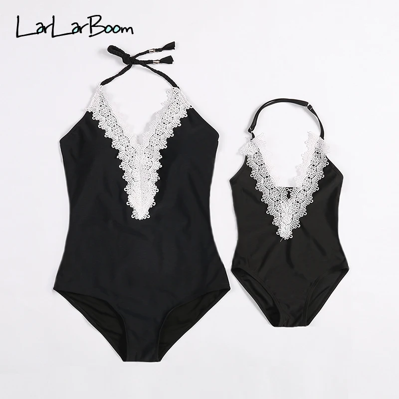 

LarLarBoom Family Matching Outfits Fashion Summer Parent-child Swimsuit Mommy and Me Clothes Mother & Daughter Swimwear