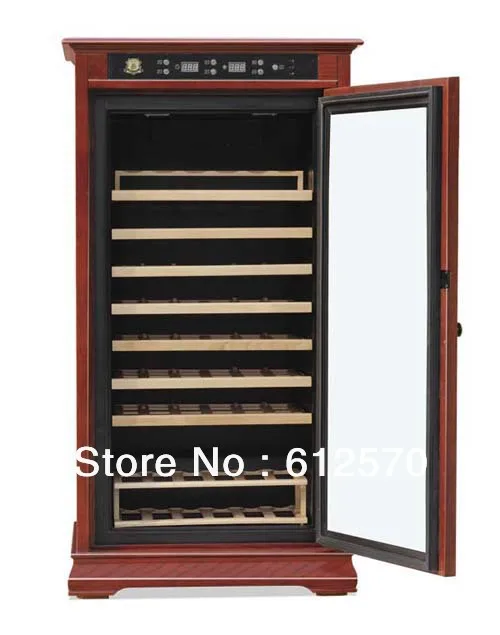 New Arrival Oak Wooden Wine Cellar Cabinet Furniture Compressor