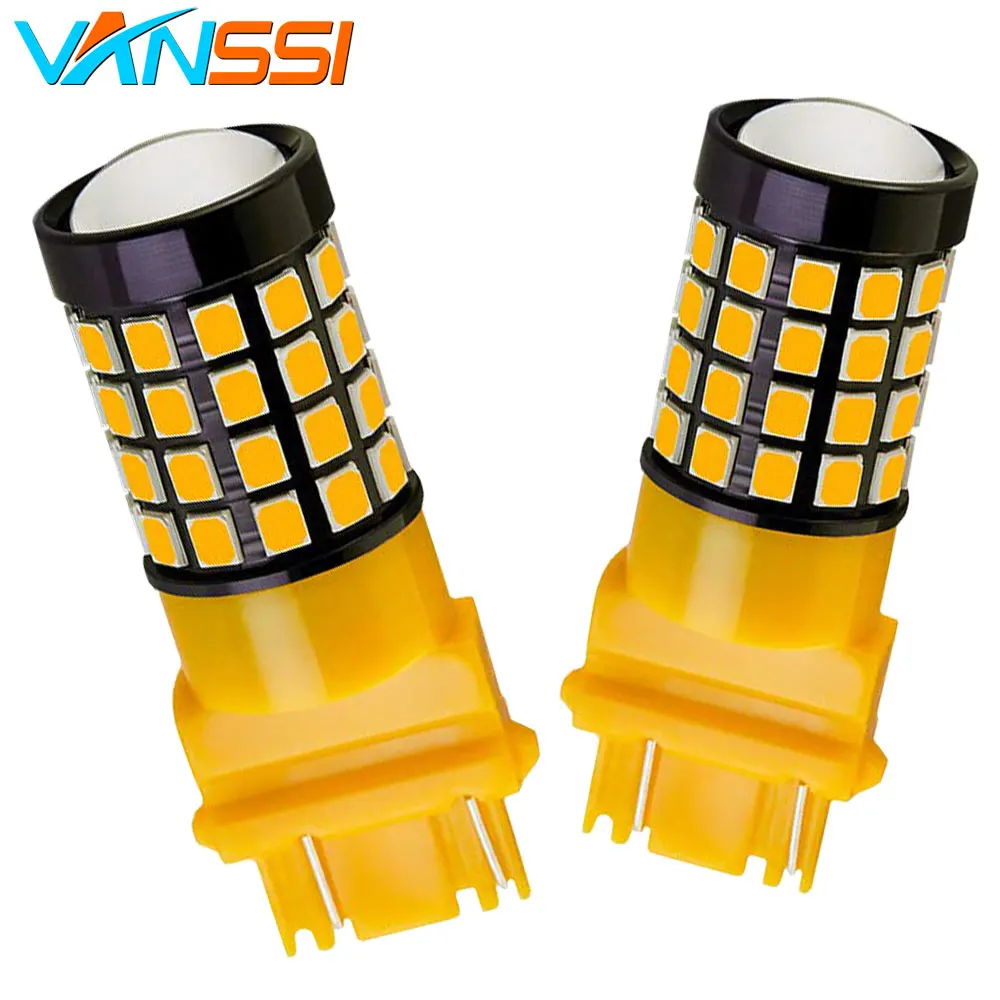 

2x 1600Lm 52-SMD Extremely Bright 4157 3357 3457 3156 3056 3057 3157NA 3157 LED Bulbs Turn Signal Blinker Replacement Light
