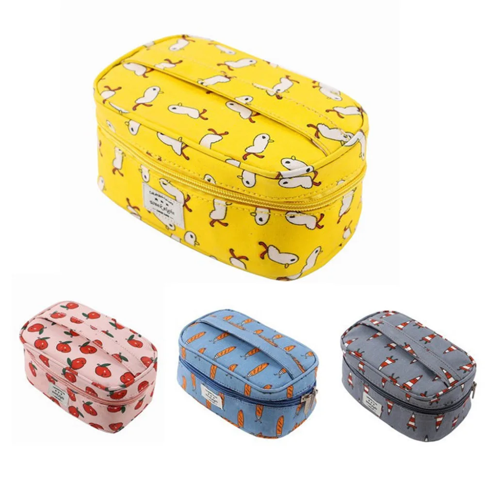 

THINKTHENDO Mini Women Multifunction Travel Cosmetic Bag Makeup Case Toiletry Pouch Portable