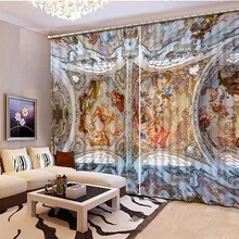New High grade 3D Printing Curtains High Quality HD Blackout Curtains Bedding Room Living Room Sunshade