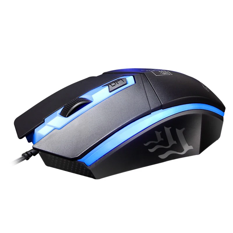 Juego de teclado de ratón para juegos con cable con luz de fondo led rgb ratón ordenador óptico par