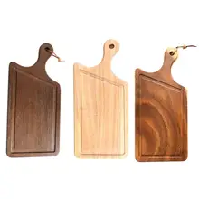 Wooden Chopping Board Tray Irregular Household Wooden Plate for Fruit Bread Cheese Pizza