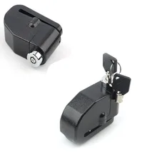 IZTOSS Black 100DB Motorbike Disc Lock with alarm Motorcycle Bicycle Pit Bike Scooter Anti-theft Disc Brake Wheel Alarm Lock