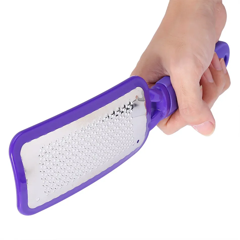 Purple Foot File Dry Skin Callus Remover Hand Metal Foot File RASP