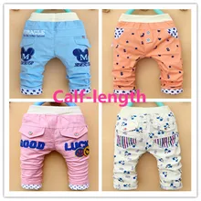 Г. модные джинсы для малышей повседневные штаны унисекс для маленьких девочек и маленьких мальчиков, летние брюки до середины икры для детей