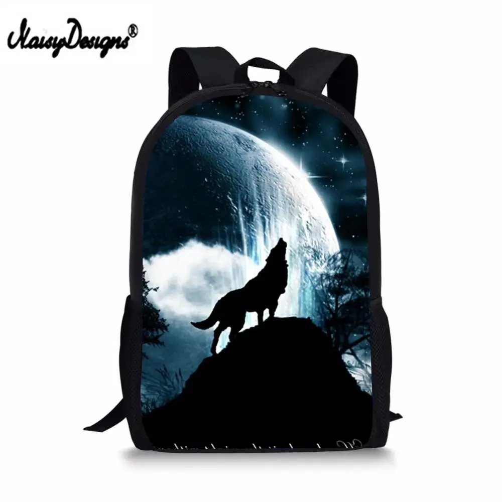 

Galaxy wolf Ainmals Print Backpacks Set For Boys Girls Big Custom Bags Students Laptop Bags Teenagers School Men Gifts Dropship