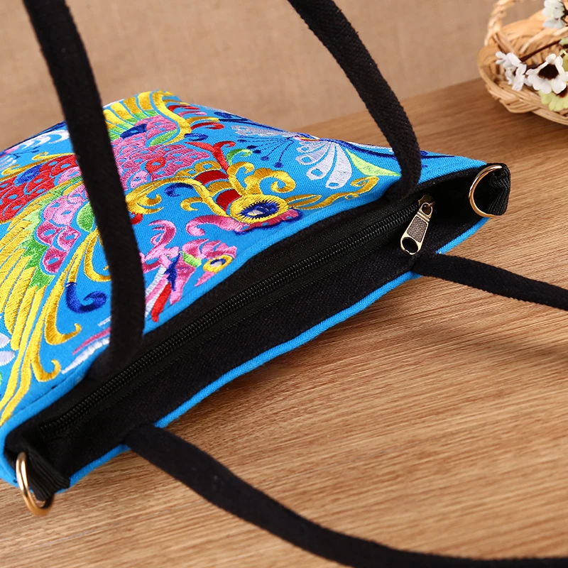 4 цвета модные ретро с рисунком Феникса холщовые женские сумки этнические сумки через плечо дорожные сумки