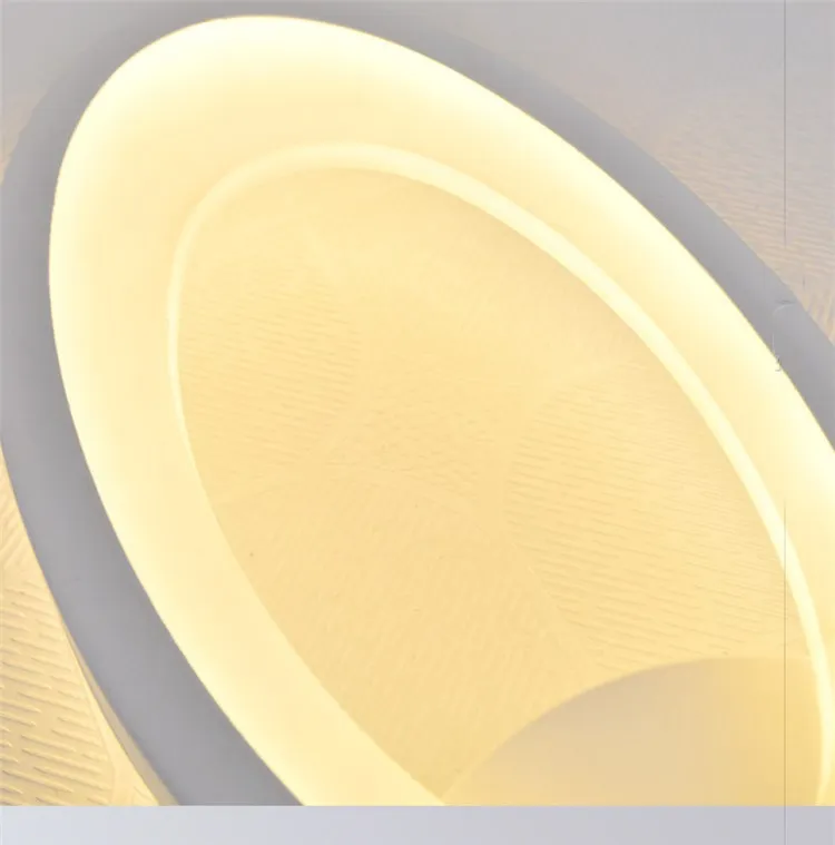 Креативная настенная лампа для спальни прикроватная лампа с переключателем Гостиная прохода листья Овальный Акрил ирония простые настенные светильники