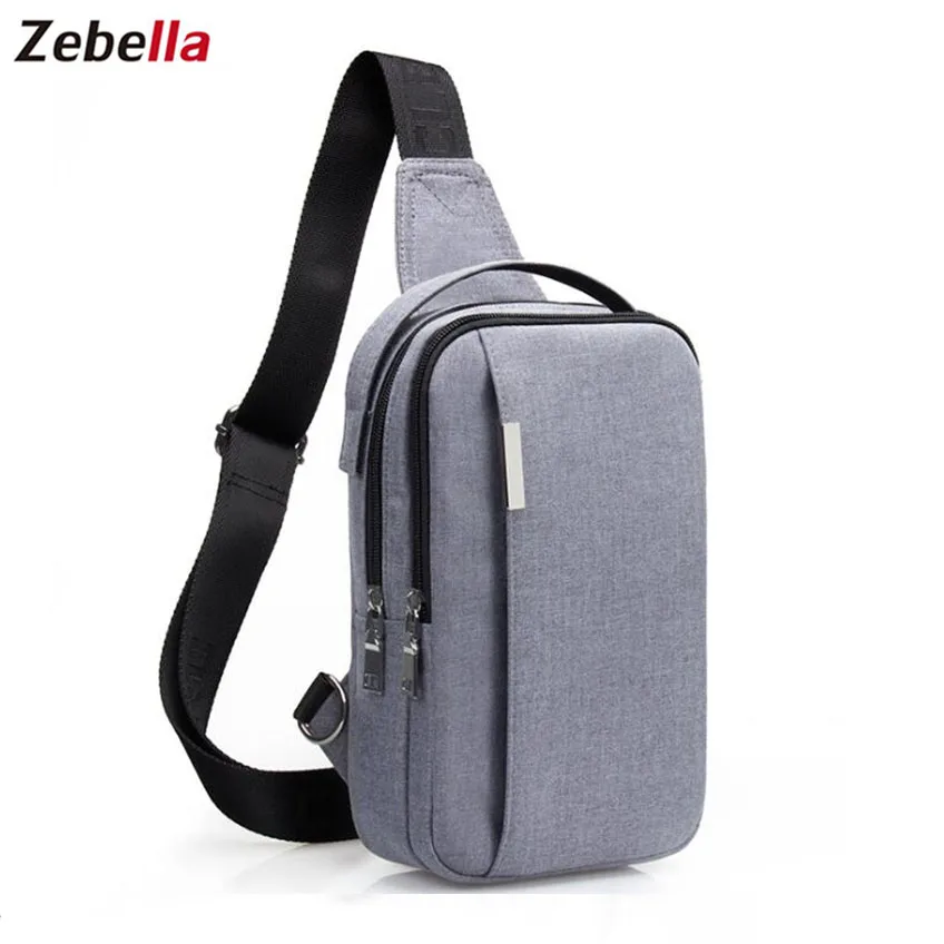 

Zebella Waterproof Shoulder Bags Men Business Style Chest Bag Male Nylon Messenger Bags Man Fashion Crossbody Bag Men Bolsa