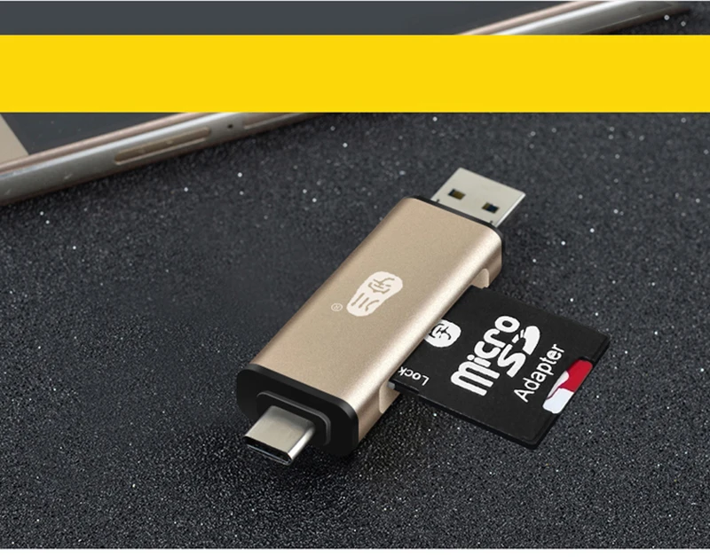 Kawau 3,1 OTG кард-ридер USB Type C MicroUSB адаптер с Micro SD карты/SD карты слот C350 кард-ридер для мобильного телефона