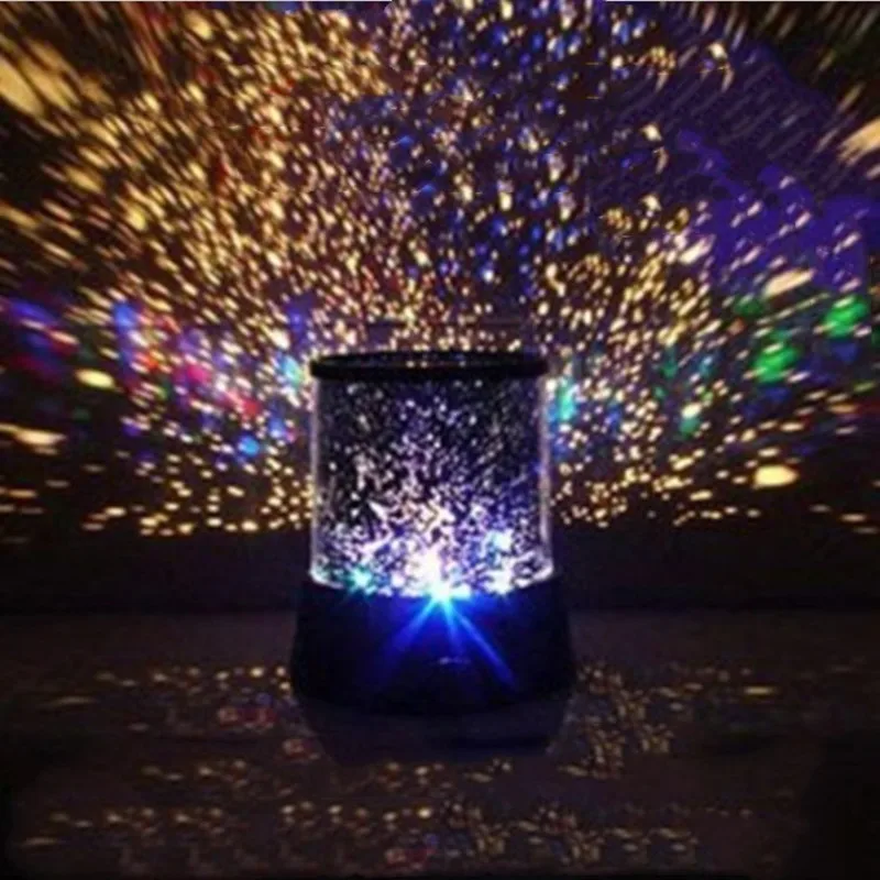

Starlight projector LED night light sky star moon child baby romantic colorful decorative battery projection lamp sleeping light
