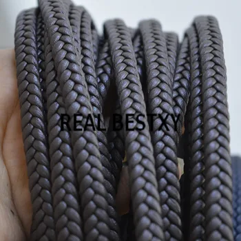 

REAL BESTXY 5m/lot 8x3mm super fiber leather cords for bracelets making braided leather cord flat leather cords bracelets make