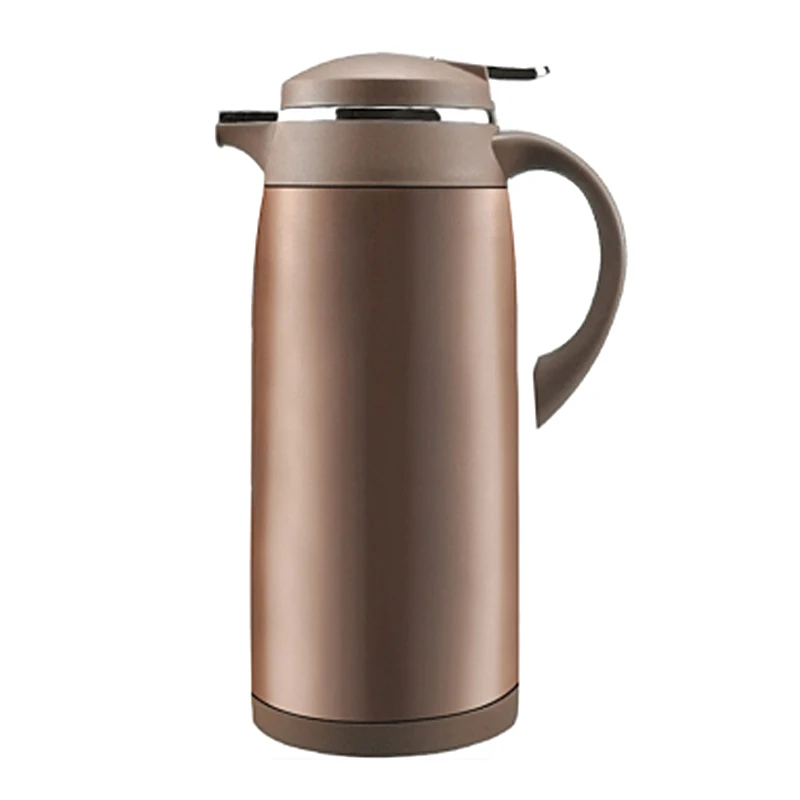 Baratos 1 1.9L revestimiento de vidrio de gran capacidad de aislamiento de frascos de vacío hervidor de acero inoxidable de China termo para agua caliente de café