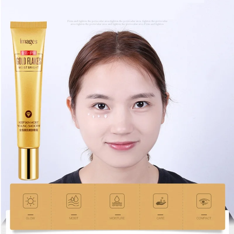 

2019 New Natural Pure Anti-Puffiness Golden Eye Cream Eye Care Moisturizer Whitening Remove Dark Circle Remove Wrinkles Cream
