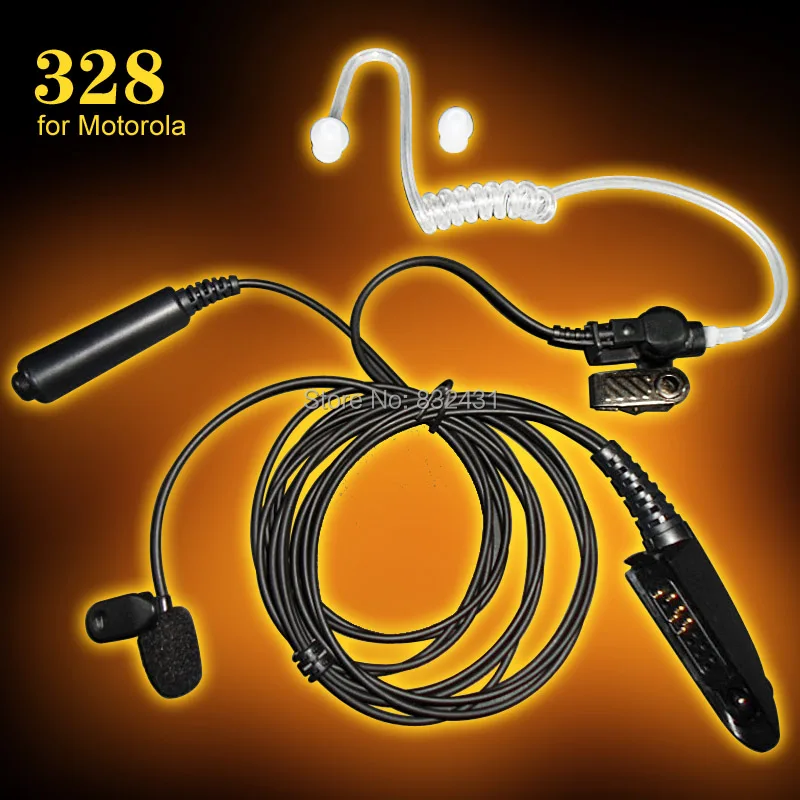

Air Tube Earpiece Headset Mic for Motorola HT750 HT1250 PRO5150 GP328 GP338 GP340 GP380 Walkie Talkie Two Way Radio Accessories