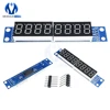 MAX7219 LED de matriz de 8 dígitos pantalla de tubo Digital módulo de Control para Arduino 3,3 V 5 V microcontrolador serie conductor 7-segmento ► Foto 3/6