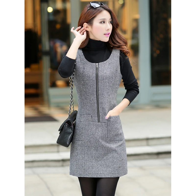 Autumn And Winter Dress Women Sleeveless Pullover Woolen Vest Casual Dresses Houndstooth One Piece Dress Free Shipping Dress College Dress Orientaldress Pullover Aliexpress Autumn And Winter Dress Women Sleeveless Pullover Woolen Vest Casual Dresses Houndstooth One Piece Dress Free Shipping Dress College Dress Orientaldress Pullover Aliexpress