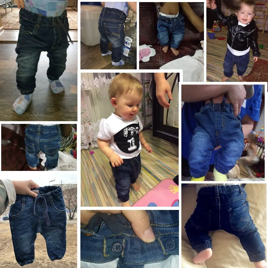 Одежда для новорожденных детские джинсы-брюки для мальчиков и девочек, леггинсы брюки для малышей джинсовые детские шаровары, Теплые Мягкие штаны для новорожденных