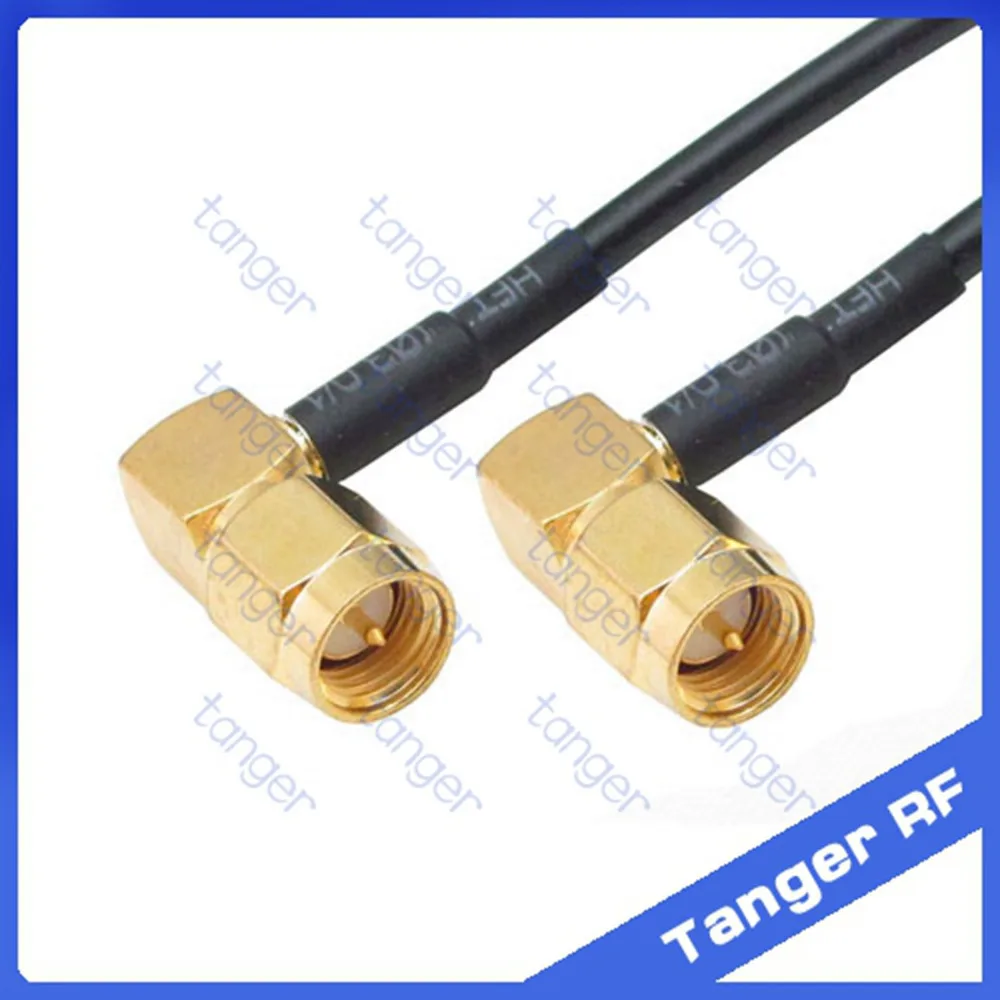 SMA male right angleto SMA male right angle with RG 174 RF Coaxial