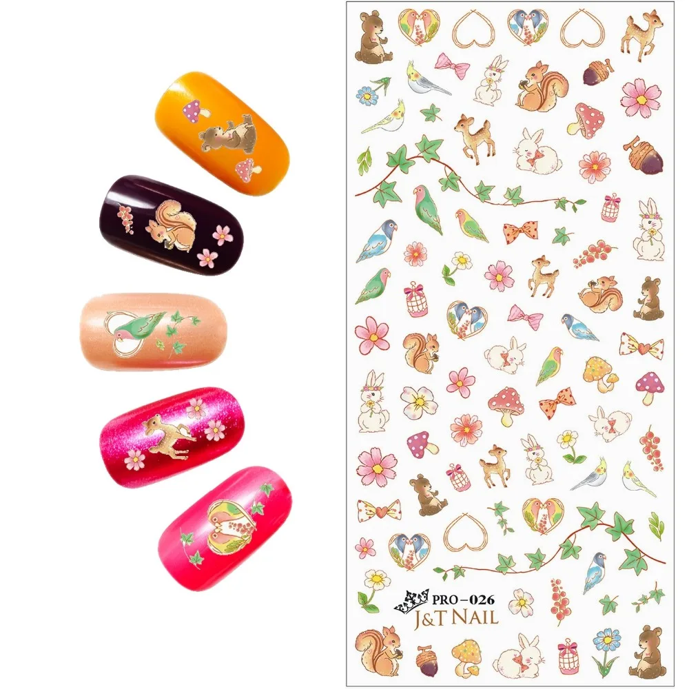 

WATER TRANSFER DECAL NAIL STICKER CARTOON ANIMATION SNOW WHITE PRINCESS FLOWER SQUIRREL DEER MERMAID PRO026-042