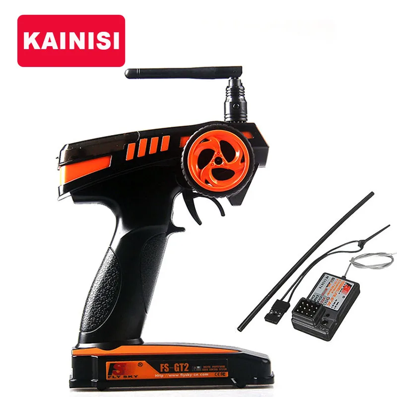 FS-GT2 2.4G 2CH Gun remote control system transmitter controller the receiver for car RC Boat | Игрушки и хобби
